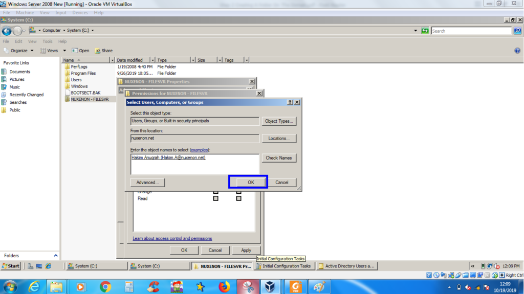 Konfigurasi Roaming Profile pada Windows Server 2008 12