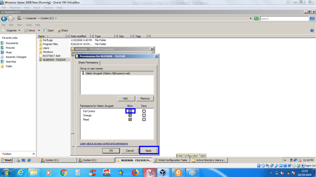 Konfigurasi Roaming Profile pada Windows Server 2008 13