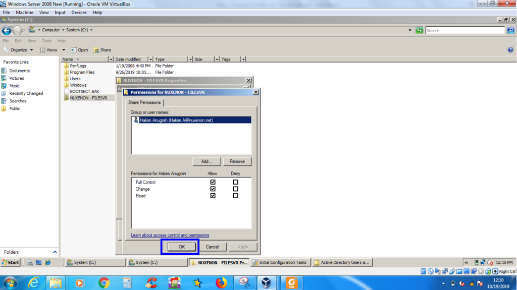Konfigurasi Roaming Profile pada Windows Server 2008 14