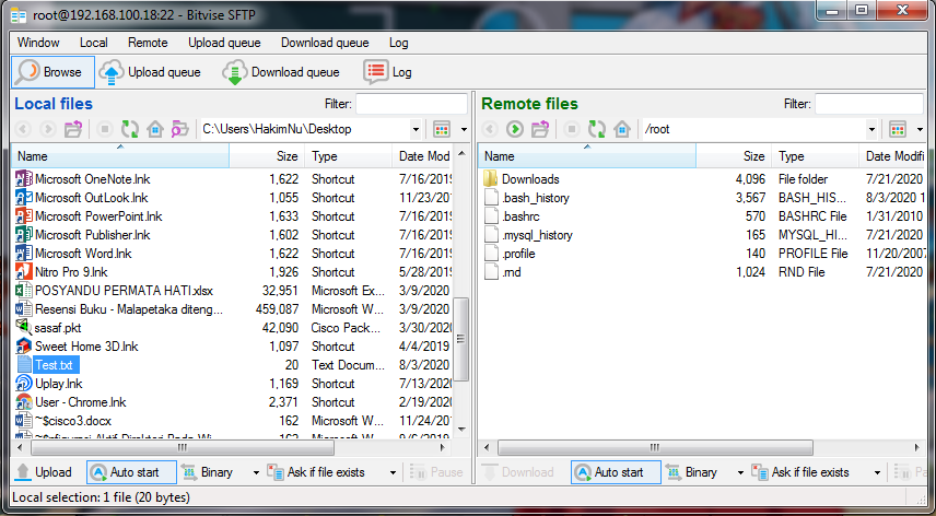 Tutorial Remote Linux dan Transfer File Menggunakan Bitvise 1crop 1