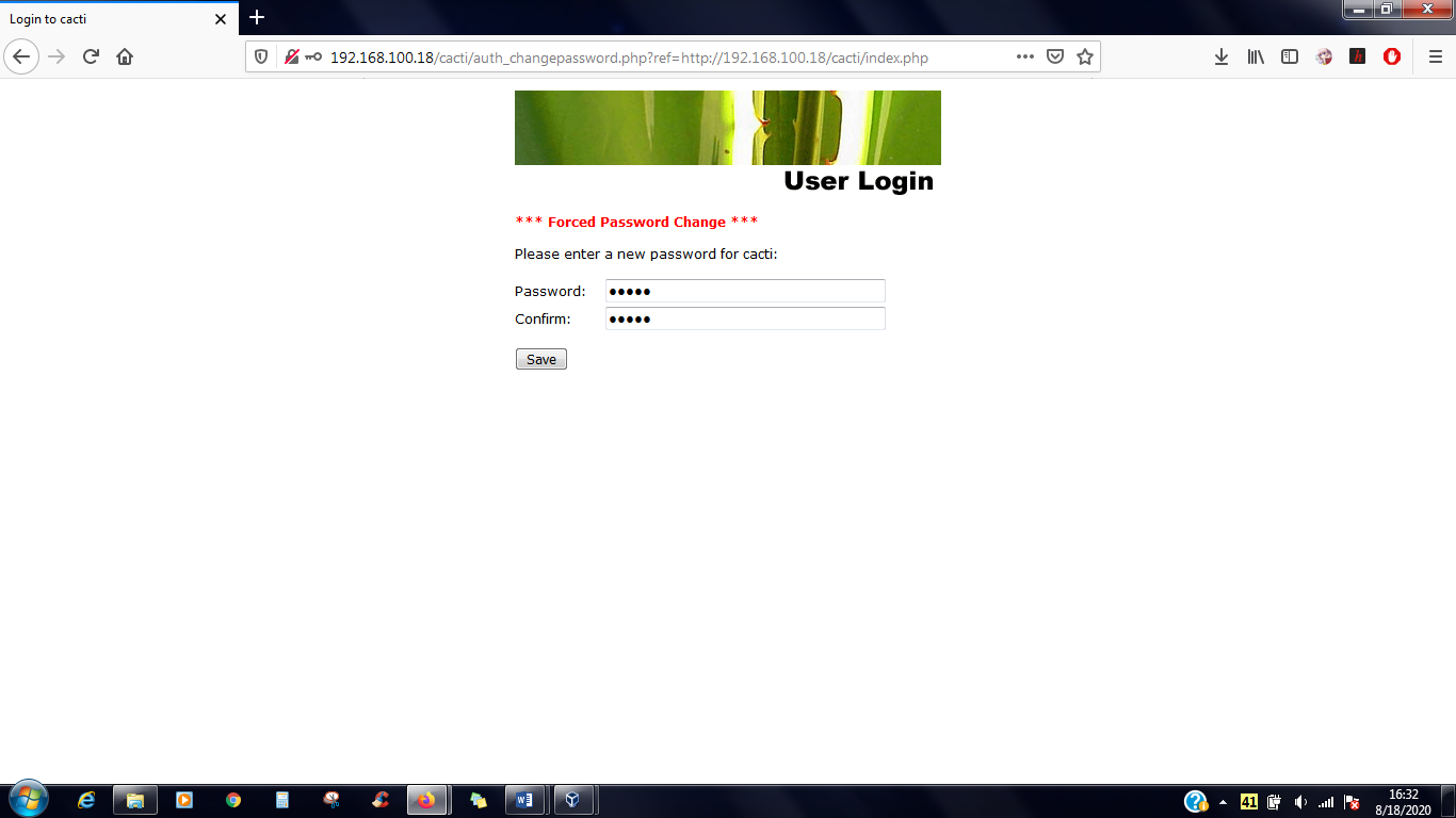 Konfigurasi Monitoring Server menggunakan Cacti Konfigurasi Monitoring Server menggunakan Cacti