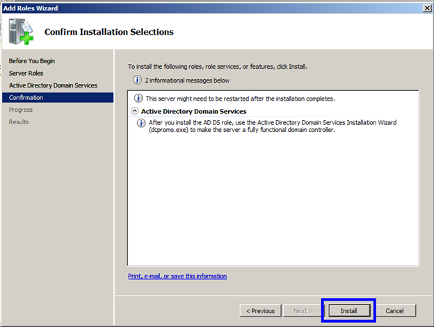 Konfigurasi Aktif Direktori pada Windows Server 2008 image 13